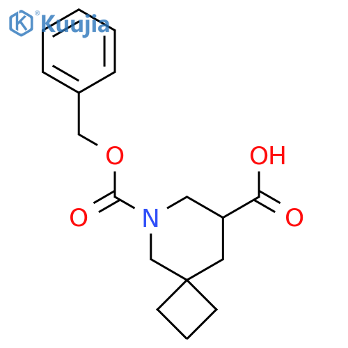 6-(benzyloxy)carbonyl-6-azaspiro3.5nonane-8-carboxylic acid structure