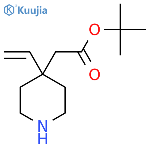 Tert-butyl 2-(4-ethenylpiperidin-4-yl)acetate structure