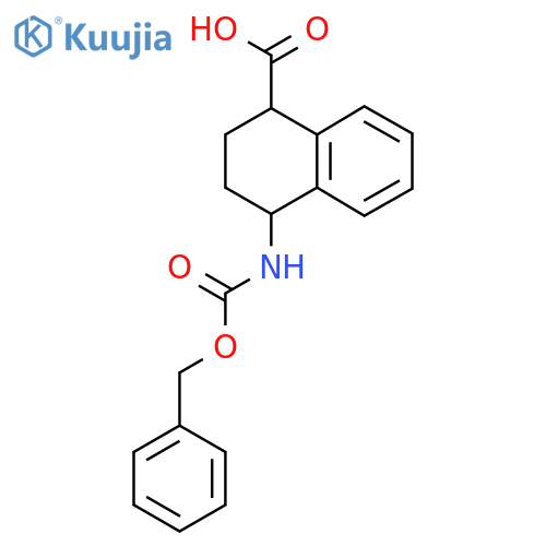 4-{[(Benzyloxy)carbonyl]amino}-1,2,3,4-tetrahydronaphthalene-1-carboxylic acid structure