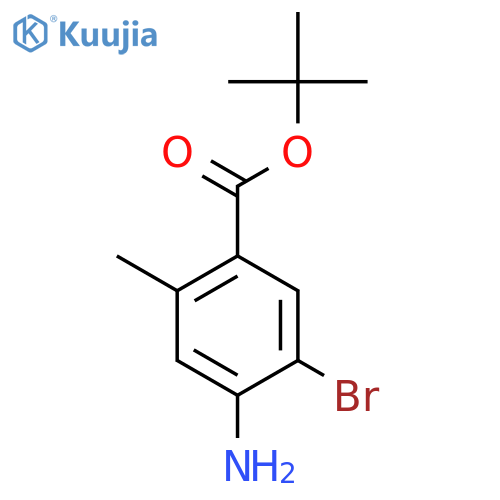 Tert-butyl 4-amino-5-bromo-2-methylbenzoate structure