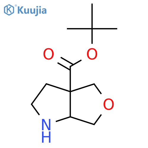 tert-butyl hexahydro-1H-furo3,4-bpyrrole-3a-carboxylate structure