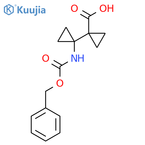 1-(1-{[(Benzyloxy)carbonyl]amino}cyclopropyl)cyclopropane-1-carboxylic acid structure