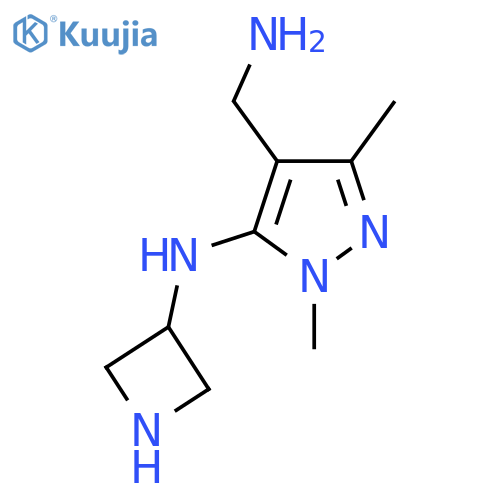 4-(aminomethyl)-N-(azetidin-3-yl)-1,3-dimethyl-1H-pyrazol-5-amine structure