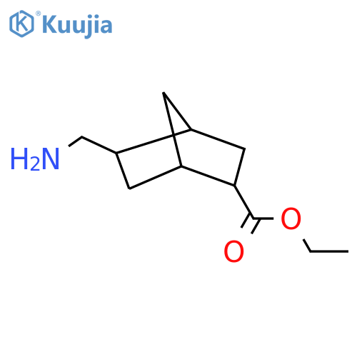 ethyl 5-(aminomethyl)bicyclo2.2.1heptane-2-carboxylate structure