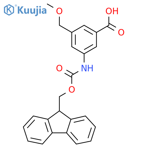 3-({(9H-fluoren-9-yl)methoxycarbonyl}amino)-5-(methoxymethyl)benzoic acid structure