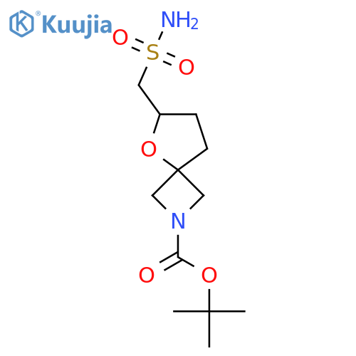 tert-butyl 6-(sulfamoylmethyl)-5-oxa-2-azaspiro3.4octane-2-carboxylate structure