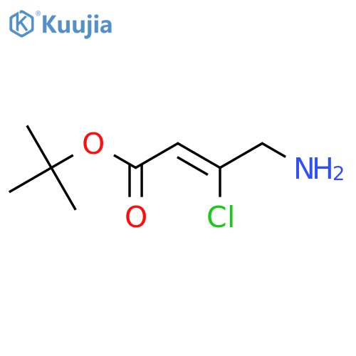 tert-butyl (2Z)-4-amino-3-chlorobut-2-enoate structure