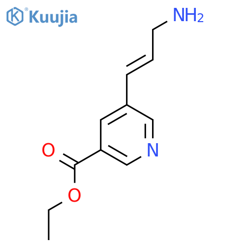 Ethyl 5-(3-aminoprop-1-en-1-yl)pyridine-3-carboxylate structure