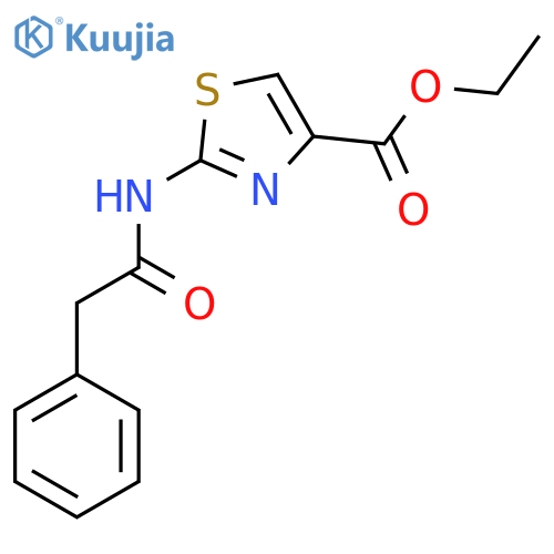 ethyl 2-(2-phenylacetamido)-1,3-thiazole-4-carboxylate structure