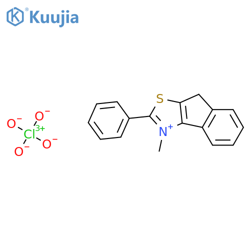 3-methyl-2-phenyl-8H-indeno1,2-d1,3thiazol-3-ium perchlorate structure