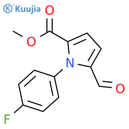 methyl 1-(4-fluorophenyl)-5-formyl-1h-pyrrole-2-carboxylate structure