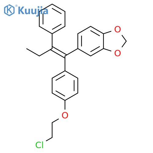 5-1-4-(2-Chloroethoxy)phenyl-2-phenyl-1-buten-1-yl-1,3-benzodioxole (E/Z Mixture) structure