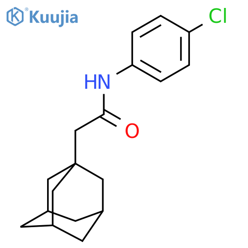 2-(adamantan-1-yl)-N-(4-chlorophenyl)acetamide structure