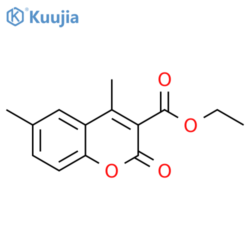 Ethyl 4,6-dimethyl-2-oxo-2H-chromene-3-carboxylate structure