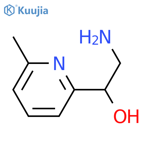 2-amino-1-(6-methylpyridin-2-yl)ethan-1-ol structure