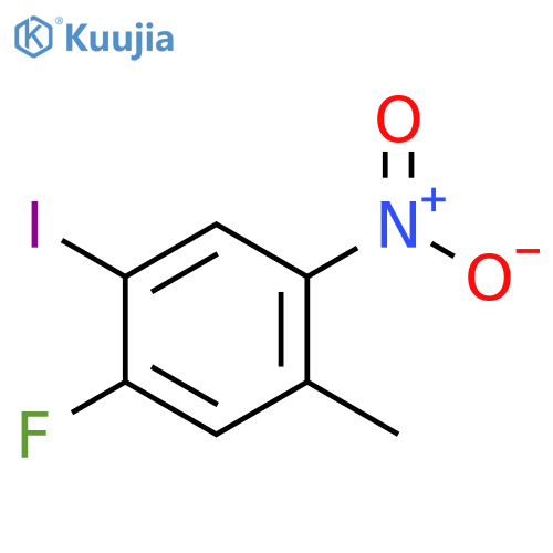 1-Fluoro-2-iodo-5-methyl-4-nitrobenzene structure