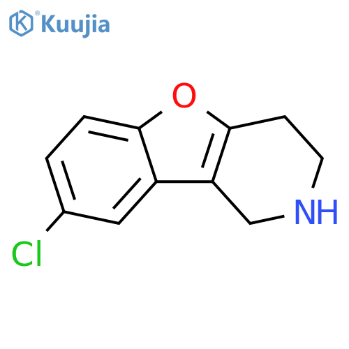 8-chloro-1,2,3,4-tetrahydrobenzofuro[3,2-c]pyridine structure