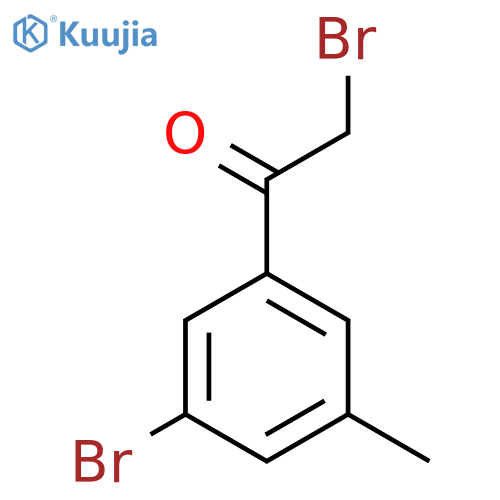 2-Bromo-1-(3-bromo-5-methylphenyl)ethanone structure