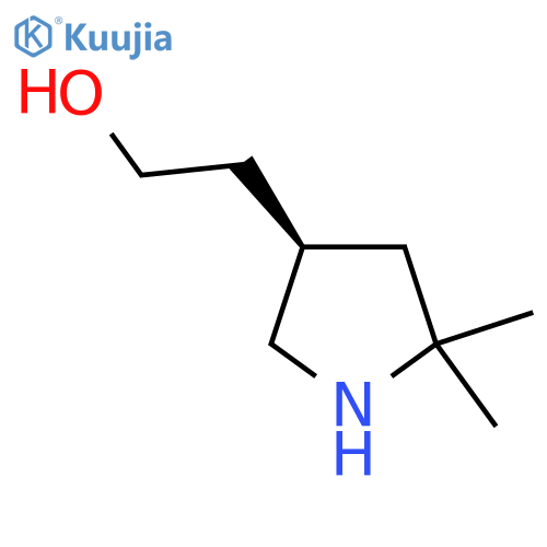 2-[(3R)-5,5-Dimethylpyrrolidin-3-YL]ethanol structure