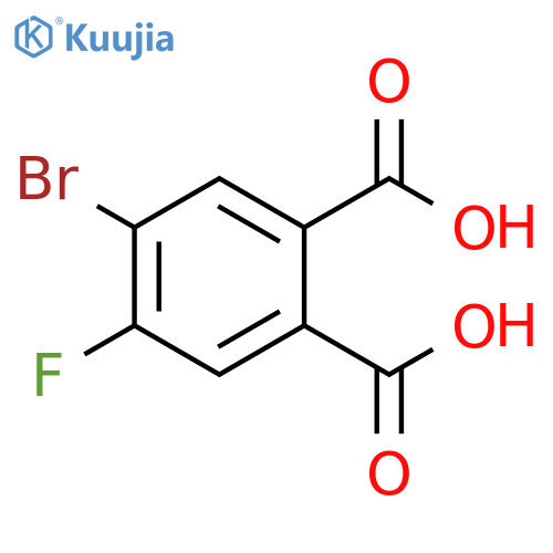 1,2-Benzenedicarboxylic acid, 4-bromo-5-fluoro- structure