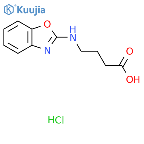 4-(1,3-benzoxazol-2-yl)aminobutanoic acid hydrochloride structure