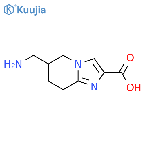 6-(aminomethyl)-5H,6H,7H,8H-imidazo1,2-apyridine-2-carboxylic acid structure