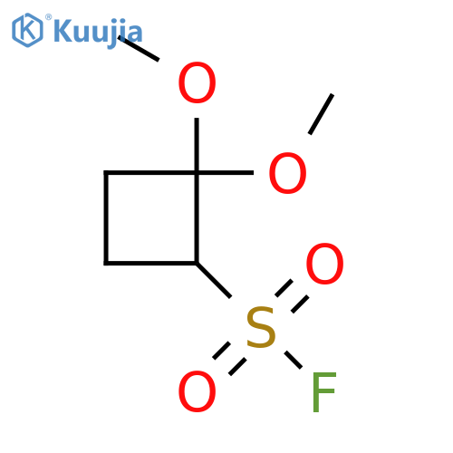 2,2-Dimethoxycyclobutane-1-sulfonyl fluoride structure