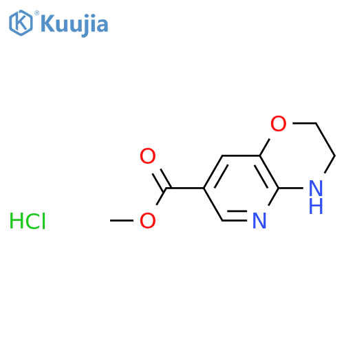 methyl 2H,3H,4H-pyrido3,2-b1,4oxazine-7-carboxylate hydrochloride structure