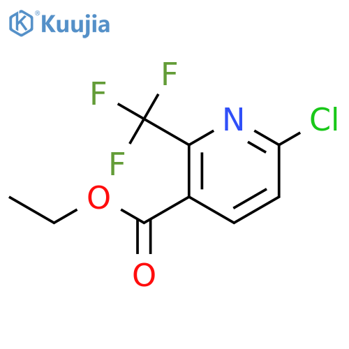 ethyl 6-chloro-2-(trifluoromethyl)pyridine-3-carboxylate structure