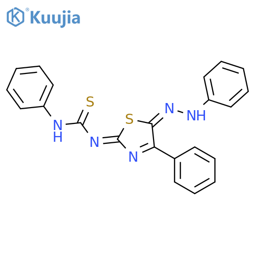 Thiourea,N-phenyl-N'-[4-phenyl-5-(2-phenyldiazenyl)-2-thiazolyl]- structure