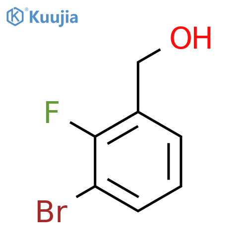 (3-Bromo-2-fluorophenyl)methanol structure