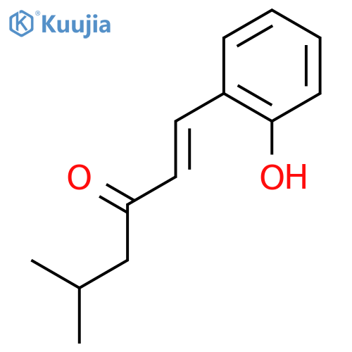1-(2-hydroxyphenyl)-5-methyl-hex-1-en-3-one structure