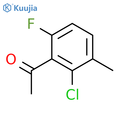 1-(2-Chloro-6-fluoro-3-methylphenyl)ethanone structure