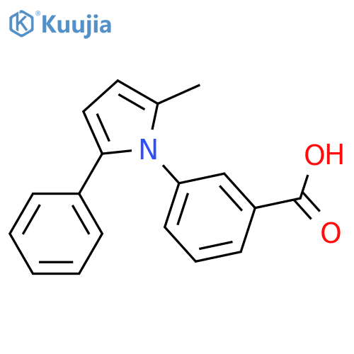 Benzoic acid,3-(2-methyl-5-phenyl-1H-pyrrol-1-yl)- structure
