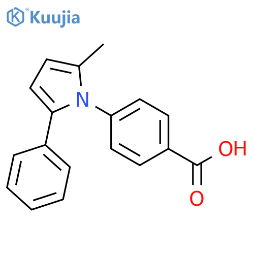 Benzoic acid,4-(2-methyl-5-phenyl-1H-pyrrol-1-yl)- structure