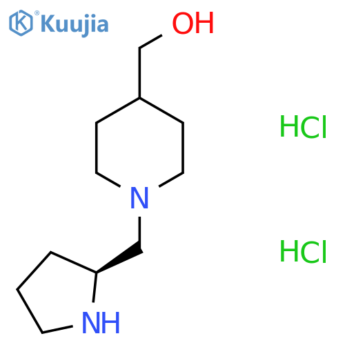 (1-{[(2S)-pyrrolidin-2-yl]methyl}piperidin-4-yl)methanol dihydrochloride structure