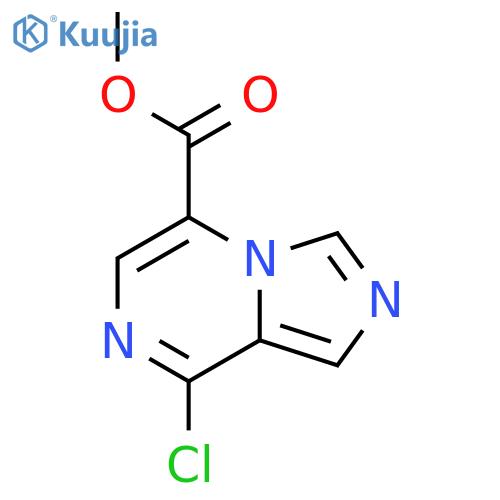 methyl 8-chloroimidazo1,5-apyrazine-5-carboxylate structure