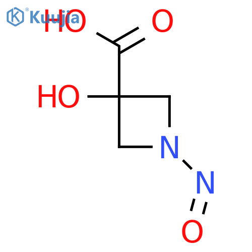 3-Hydroxy-1-nitrosoazetidine-3-carboxylic acid structure