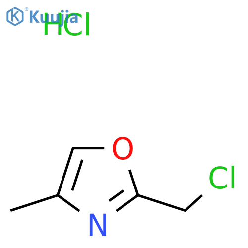 2-(Chloromethyl)-4-methyl-1,3-oxazole hydrochloride structure