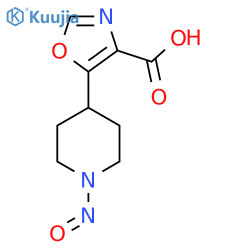 5-(1-Nitrosopiperidin-4-yl)-1,3-oxazole-4-carboxylic acid structure