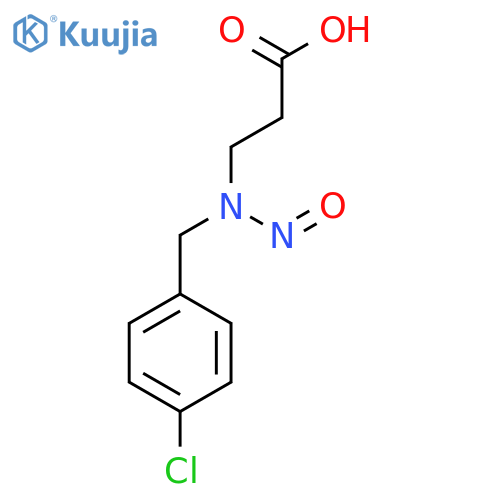 3-{[(4-Chlorophenyl)methyl](nitroso)amino}propanoic acid structure