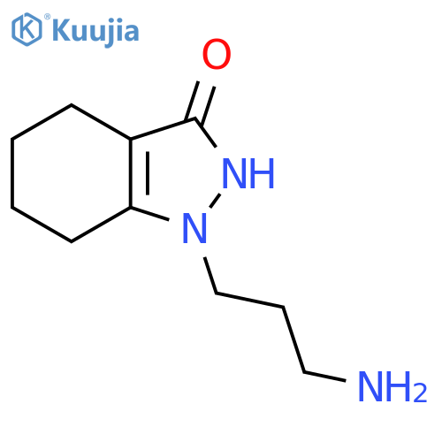 1-(3-Aminopropyl)-4,5,6,7-tetrahydro-1h-indazol-3-ol structure