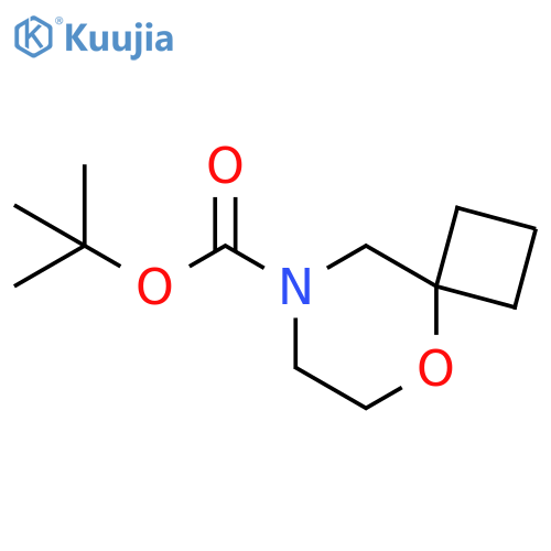 tert-butyl 5-oxa-8-azaspiro[3.5]nonane-8-carboxylate structure