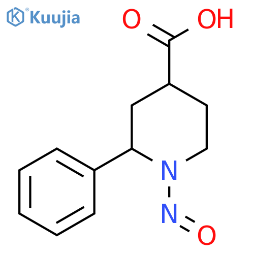 1-Nitroso-2-phenylpiperidine-4-carboxylic acid structure