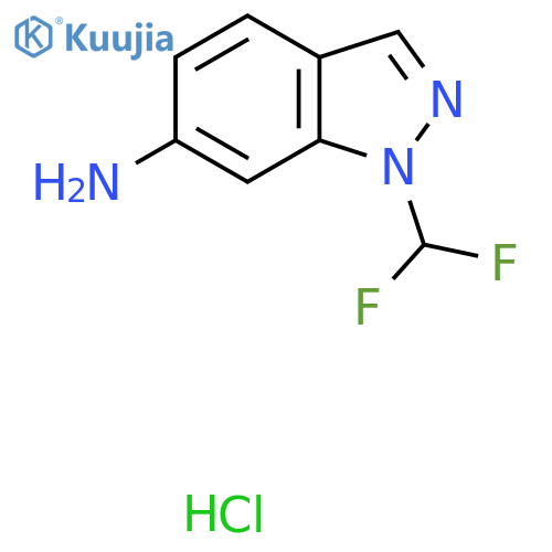 1-(difluoromethyl)-1H-indazol-6-amine hydrochloride structure