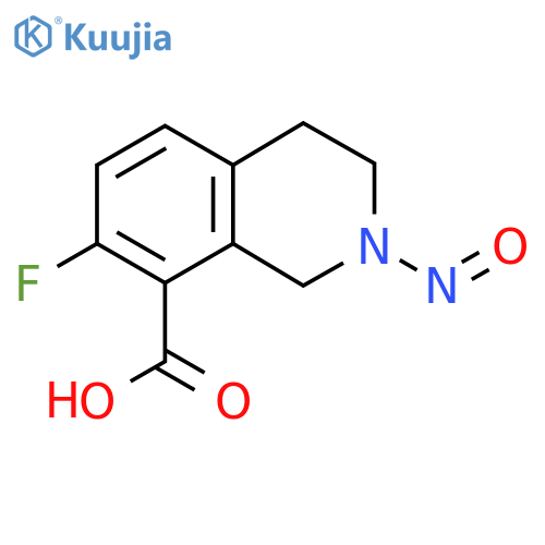 7-Fluoro-2-nitroso-1,2,3,4-tetrahydroisoquinoline-8-carboxylic acid structure