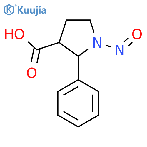 1-Nitroso-2-phenylpyrrolidine-3-carboxylic acid structure