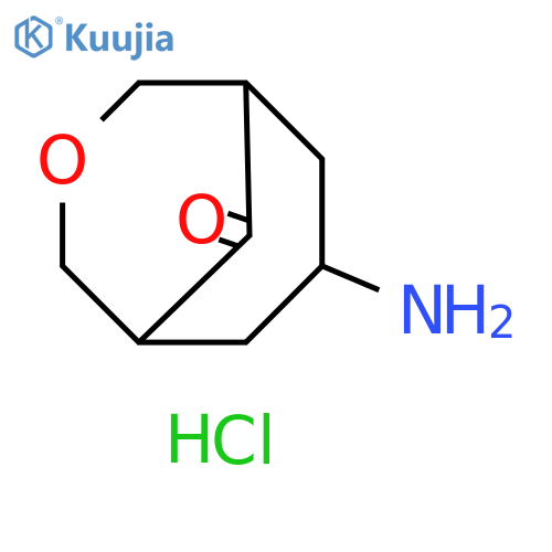 7-amino-3-oxabicyclo3.3.1nonan-9-one hydrochloride structure