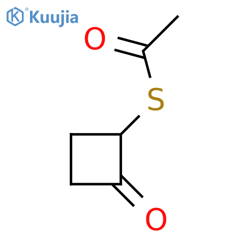 2-(Acetylsulfanyl)cyclobutan-1-one structure