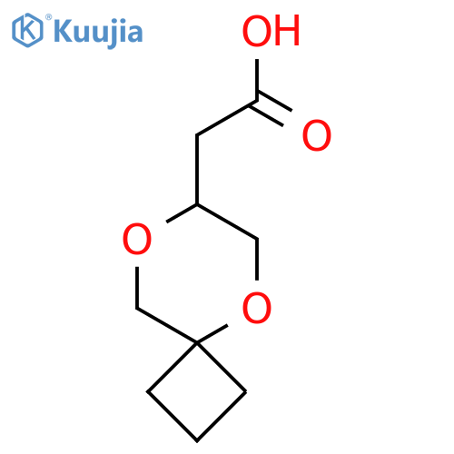 2-{5,8-dioxaspiro3.5nonan-7-yl}acetic acid structure